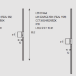 misure nood lampada da parete